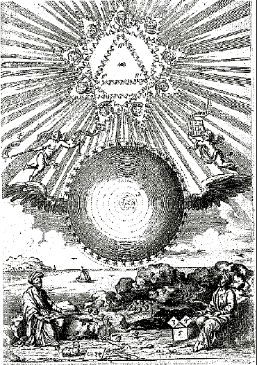 Figure 4: Nine sided symbol rises into the celestial sphere,