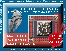 Outstanding Masonic Website Certificate