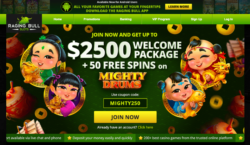 online casinos Raging Bull